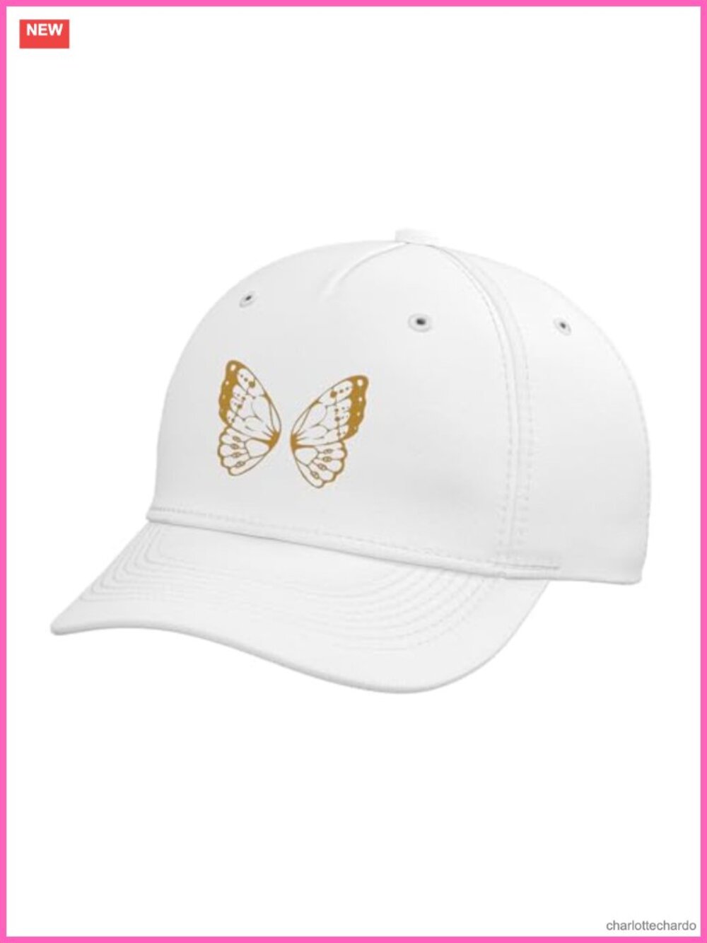 Fairycore Goblincore Butterfly Line Art Wings Adjustable Baseball Hat